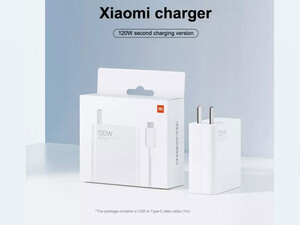 شارژر و کابل سوپر فست شارژ یو اس بی به تایپ سی 120 وات شیائومی Xiaomi Mi MDY-12-ED USB Fast Charger Adapter Type-C Cable