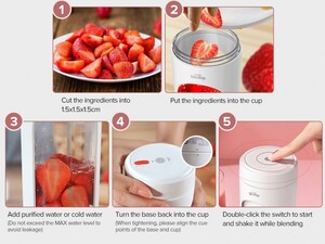 مخلوط‌کن قابل حمل شیائومی Xiaomi Deerma Portable Mini Fruit Juicer Blender DEM-NU30