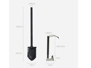 تبر و بیل فولادی ضدزنگ چند منظوره شیائومی Xiaomi HUOHOU Multifunctional axe and shovel