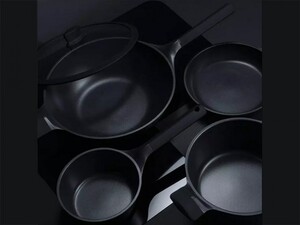 ست 4 تیکه ماهیتابه و قابلمه شیائومی Xiaomi Youpin Huohou Non-stick Super Platinum Frying Pan