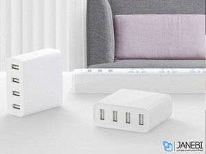 شارژر 4 پورت شیائومی Xiaomi CDQ01ZM Fast Charge 4Port Wall Charger