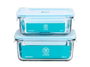 ظروف شیشه ای شیائومی Xiaomi Cooking Boiled Glass Crisper 715 +1100 ml