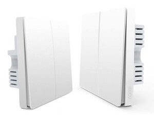 کلید هوشمند دو پل شیائومی Xiaomi QBKG03LM Aqara Wall Switch ZigBee Version