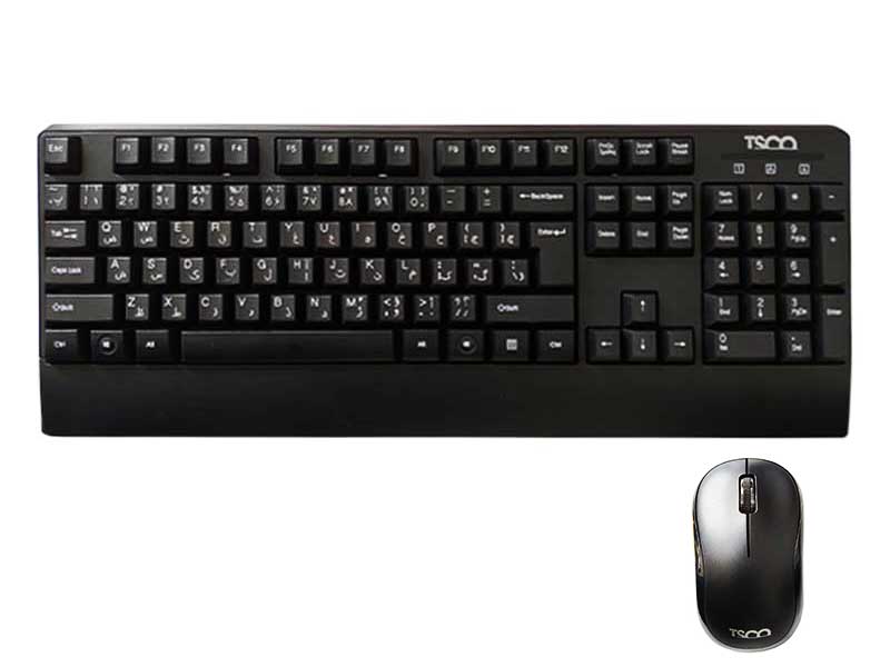 کیبورد و ماوس بی سیم تسکو مدل TKM 7022W