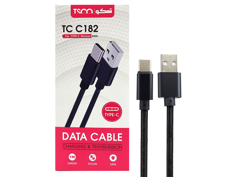 کابل تایپ سی تسکو TSCO TC C182 2.1A 1m