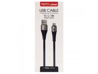 کابل تایپ سی TSCO TC C186 2.1A 1m