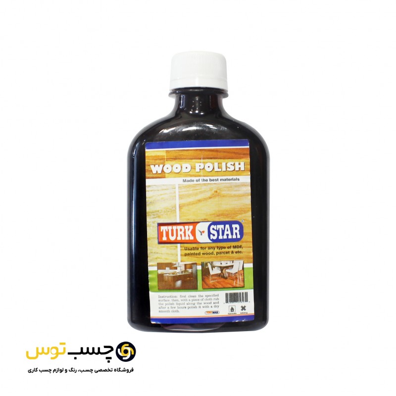 محلول پولیش چوب ترک استار (WOOD POLISH) حجم 250 میلی لیتر