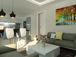 آپارتمان یک خوابه در منطقه آلسانجاک