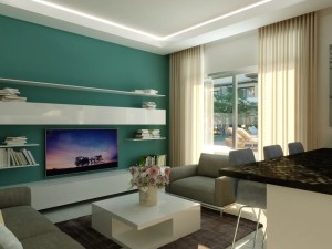 آپارتمان یک خوابه در منطقه آلسانجاک