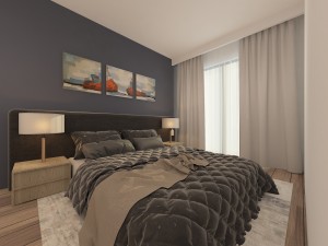 آپارتمان 2 خوابه  با منظره دریا در منطقه آلسانجاک
