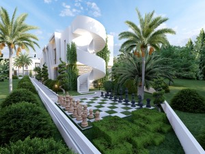 آپارتمان دو خوابه در منطقه آلسانجاک