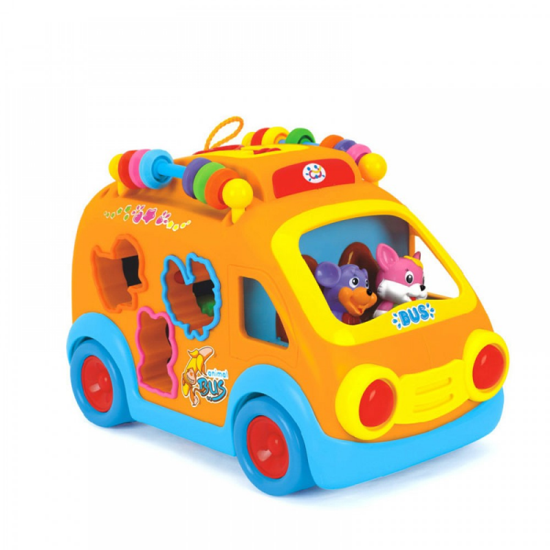 اتوبوس لوگویی موزیکال هولی تویز HUILE TOYSکد988