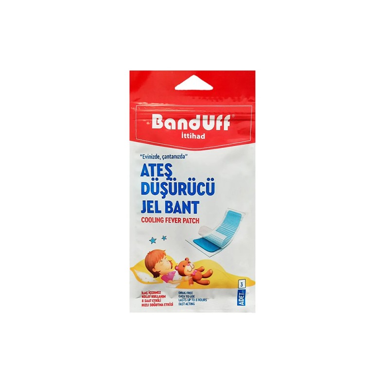 چسب کاهش دهنده تب  باندوف BandUff  بسته سه عددی