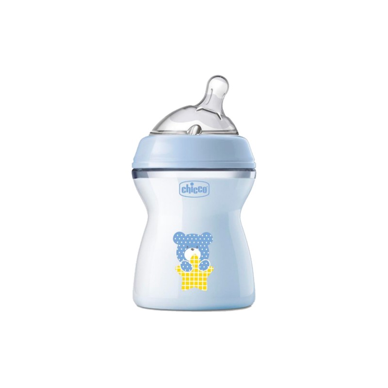 شیشه شیر  +2 ماه چیکو chicco مدل نچرال فیلینگ گنجایش ۲۵۰ میلی لیتر
