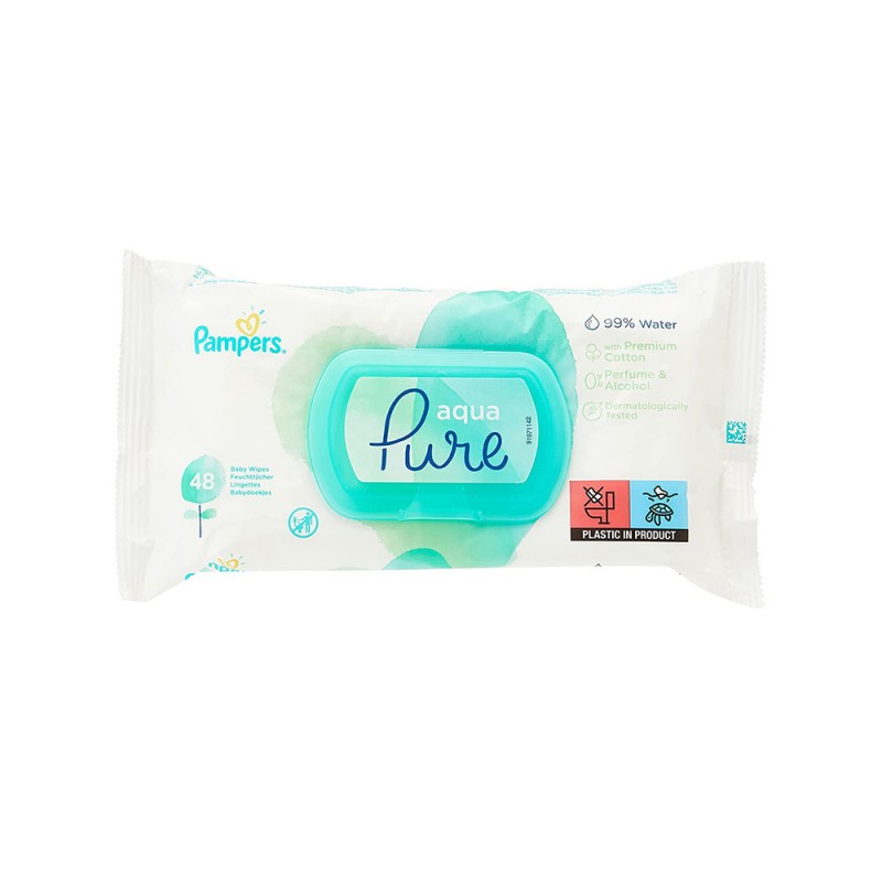 دستمال مرطوب درب دار پمپرز Pampers بسته 48 عددی