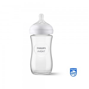 شیشه شیر پیرکس 1+ ماه فیلیپس اونت PHILIPS AVENT ظرفیت 240 میلی لیتر
