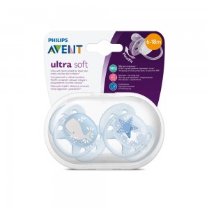 پستانک ارتودنسی  18-6 ماه فیلیپس اونت Philips Avent بسته دو عددی  SCF228/01