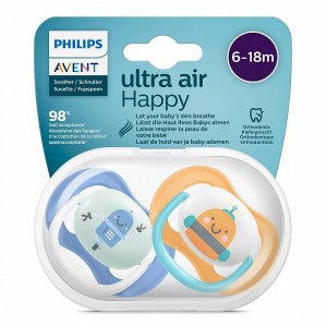 پستانک ارتودنسی  18-6 ماه فیلیپس اونت Philips Avent بسته دو عددی  SCF080/10