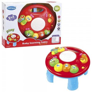 میز بازی موزیکال کودک تات کیدز Tot Kids طرح کرم قرمز