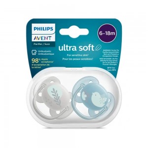 پستانک ارتودنسی 18-6 ماه فیلیپس اونت Philips Avent بسته دو عددی SCF091/15