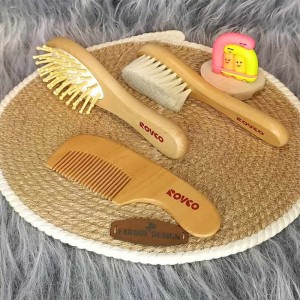 ست شانه و برس چوبی کودک  رووکو Rovco