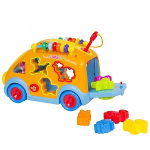 اتوبوس لوگویی موزیکال هولی تویز HUILE TOYSکد988