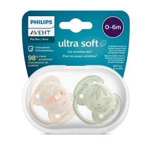 پستانک ارتودنسی 6-0 ماه فیلیپس اونت Philips Avent بسته دو عددی کد SCF085/30