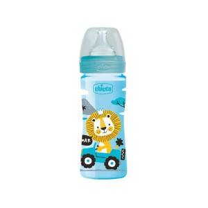 شیشه شیر +2 ماه چیکو chicco مدل ول بینگ گنجایش 250 میلی لیتر