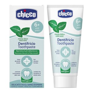خمیردندان +6 سال چیکو chicco با طعم نعنا ظرفیت 50 میلی لیتر