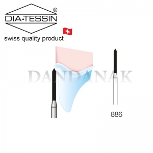 C 886  فرز الماسه چمفر  بلند 135 درجه زرد پرداخت (composite)