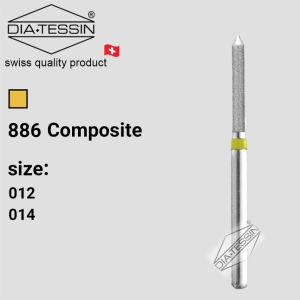 C 886  فرز الماسه چمفر  بلند 135 درجه زرد پرداخت (composite) - بسته ۵ عددی