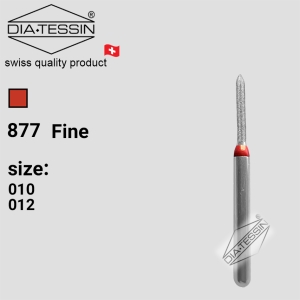 F 877   فرز الماسه چمفر کوتاه  قرمز پرداخت (fine)