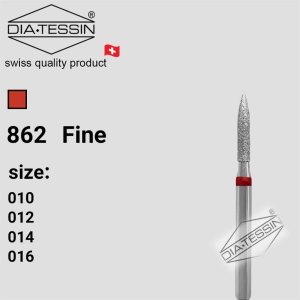 F 862  فرز الماسه بول بلند قرمز پرداخت (fine) - بسته ۵ عددی