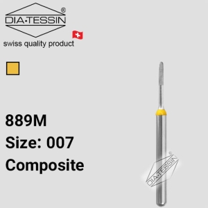 C 889m  فرز الماسه micro prep  زرد پرداخت (composite)-بسته ۵ عددی