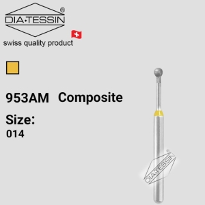 C 953Am  فرز الماسه micro prep  زرد پرداخت ( composite) - بسته ۵ عددی