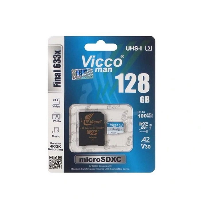کارت حافظه ویکومن مدل final 633x ظرفیت 128G سرعت 100MBps