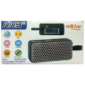 اسپیکر بلوتوثی مدل NS-8168S با قابلیت شارژ خورشیدی