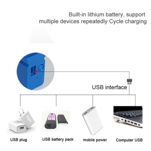 چراغ LED اضطراری شارژی USB ارتفاع 52 سانتی متر