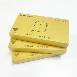 V9-Ultra-3-Strap-gold smartwatch