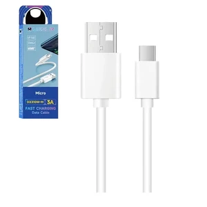کابل شارژ  تایپ سی یولر مدل DX310W-M (عمده کارتن 50 عددی)