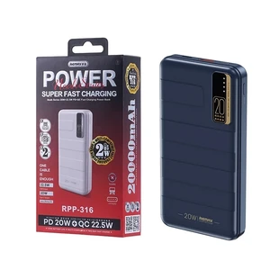 پاوربانک ریمکس مدل RPP-316 توان 22.5 وات ظرفیت 20000 میلی آمپر ساعت