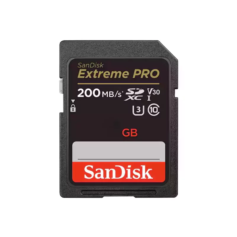 کارت حافظه SDXC سن دیسک مدل Extreme Pro V30 کلاس 10 استاندارد UHS-I U3 سرعت 200mbs ظرفیت 128 گیگ