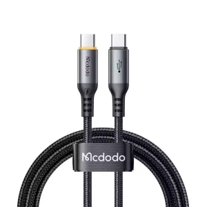 کابل شارژ سریع هوشمند تایپ سی به تایپ سی 100 وات قطع کن اتومات مک دودو مدل MCDODO CA-2040 طول 1.2متر