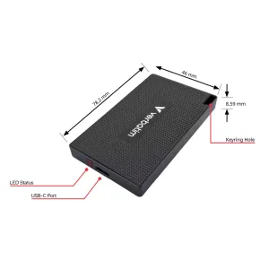اس اس دی اکسترنال Verbatim Metal Mini SSD ظرفیت 512 گیگابایت USB 3.2 Gen 2x2