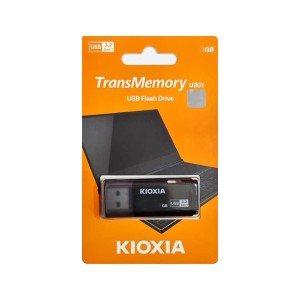فلش  کیوکسیا مدل U301 با ظرفیت 128GB رنگ مشکی با گارانتی ماتریس