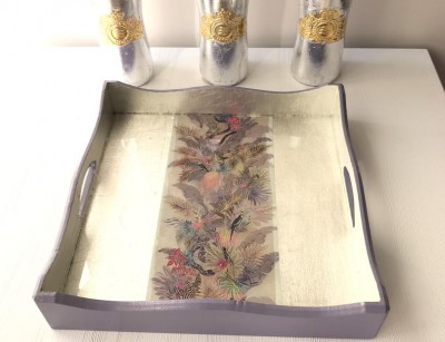 سینی دکوپاژ مربع 30*30 کد 17