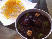 آموزش طبخ خورش فسنجان با قارچ