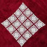 رومیزی قلاب بافی مربع کد01