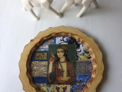 سینی دکوپاژ گرد قطر 30 کد 49
