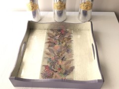 سینی دکوپاژ مربع 30*30 کد 17